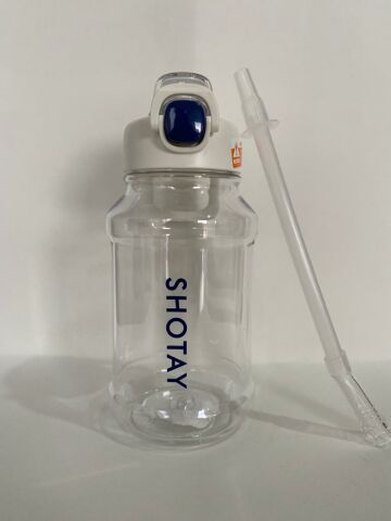 ST-6289 Pipetli Tritan Matara 900 ml Beyaz