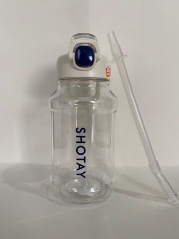 ST-6289 Pipetli Tritan Matara 900 ml Beyaz