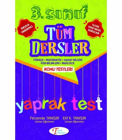 Tanışır Yayınları 3. Sınıf Tüm Dersler Konu Testleri