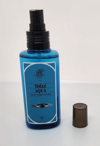 Rebul Aqua 125ML Sprey Başlık Kutulu PVC Şişe Kolonya