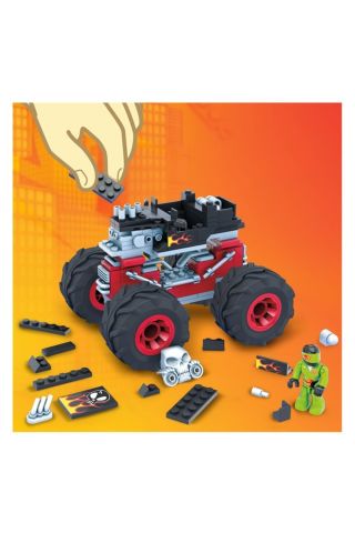 Gvm14 Mega™ Construx, Monster Trucks Blok Araçlar, 187 Parça,+5 Yaş