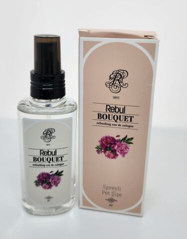 Rebul Bouquet 125ML Sprey Başlık Kutulu PVC Şişe Kolonya