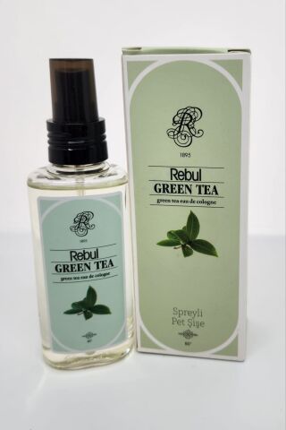 Rebul Green Tea 125ML Sprey Başlık Kutulu PVC Şişe Kolonya
