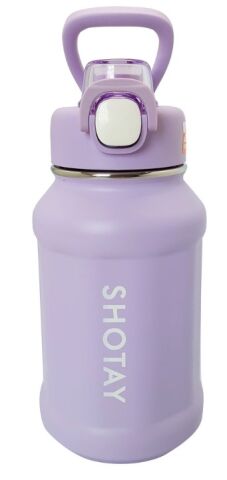 ST-8238 Çelik Pipetli Matara 720 ml Mor
