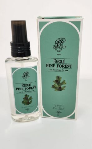 Rebul Pine Forest 125ML Sprey Başlık Kutulu PVC Şişe Kolonya