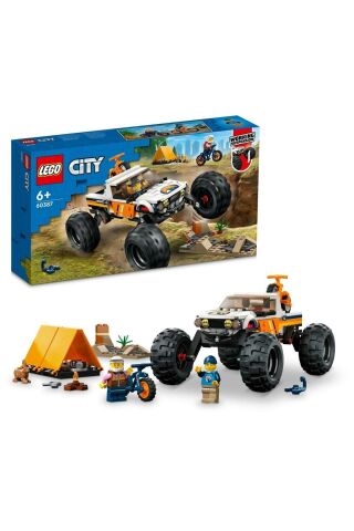 ® City 4x4 Arazi Aracı Maceraları 60387 - 6 Yaş ve Üzeri Çocuklar için Yapım Seti (252 Parça)