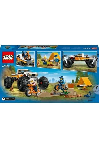 ® City 4x4 Arazi Aracı Maceraları 60387 - 6 Yaş ve Üzeri Çocuklar için Yapım Seti (252 Parça)