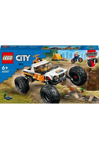 ® City 4x4 Arazi Aracı Maceraları 60387 - 6 Yaş ve Üzeri Çocuklar için Yapım Seti (252 Parça)