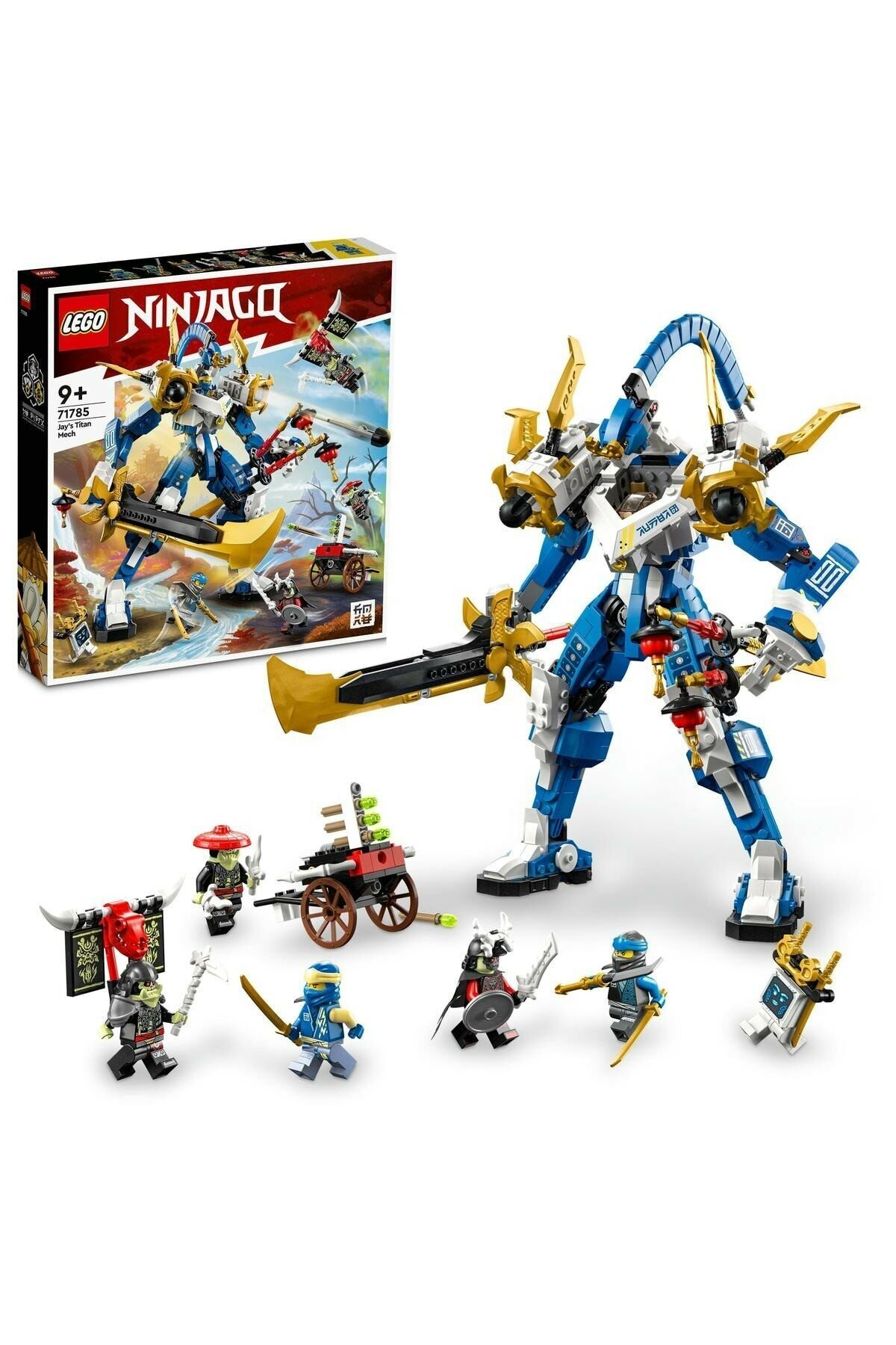 ® NINJAGO® Jay’in Titan Robotu 71785 -9 Yaş ve Üzeri Çocuklar için Oyuncak Yapım Seti(794 Parça)