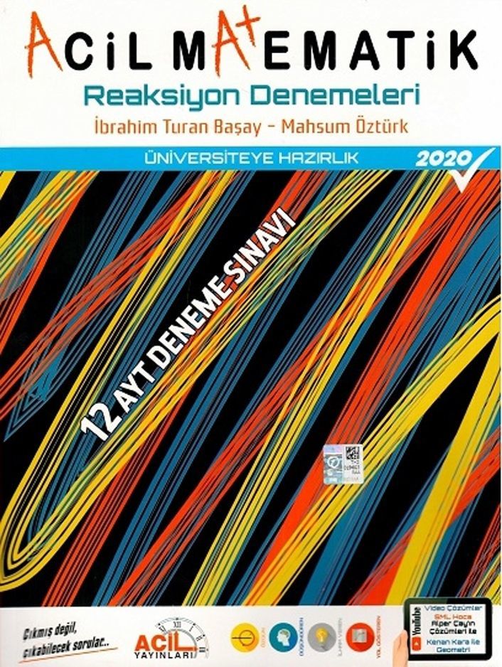 Acil Yayınları AYT Acil Matematik Reaksiyon 12 li Denemeleri