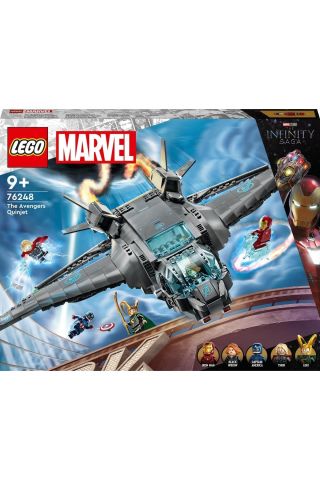 ® Marvel Avengers Quinjeti 76248 - 9 Yaş ve Üzeri için Yaratıcı Oyuncak Yapım Seti (795 Parça)