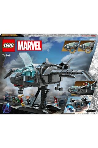 ® Marvel Avengers Quinjeti 76248 - 9 Yaş ve Üzeri için Yaratıcı Oyuncak Yapım Seti (795 Parça)