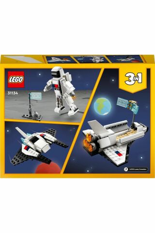 ® Creator Uzay Mekiği 31134 - 6 Yaş ve Üzeri Çocuklar için Yaratıcı Yapım Seti (144 Parça)