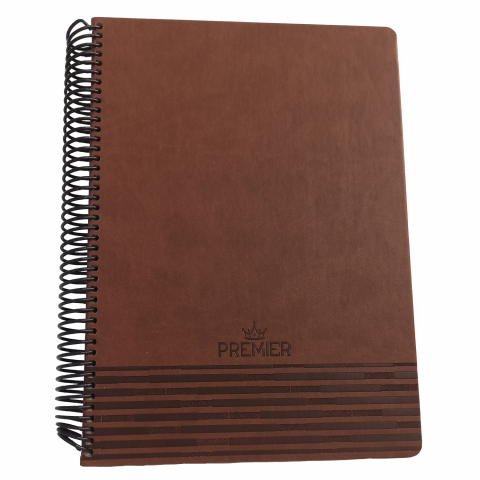 Keskin Color 20x28 120 Yaprak Kareli Sert Kapak Premier Yandan Spiralli  Defter