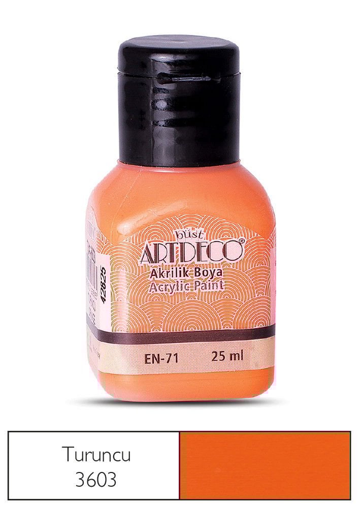 Artdeco Akrilik Boya 25ml Turuncu 3603