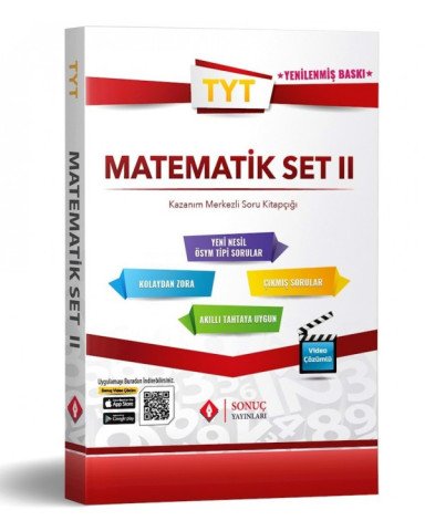 Sonuç Yayınları TYT Matematik Set 2 Kazanım Merkezli Soru Kitapçığı