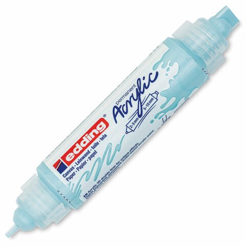 Edding 5400 Akrilik Markör Çift Taraflı Kesik Uç Pastel Mavi̇