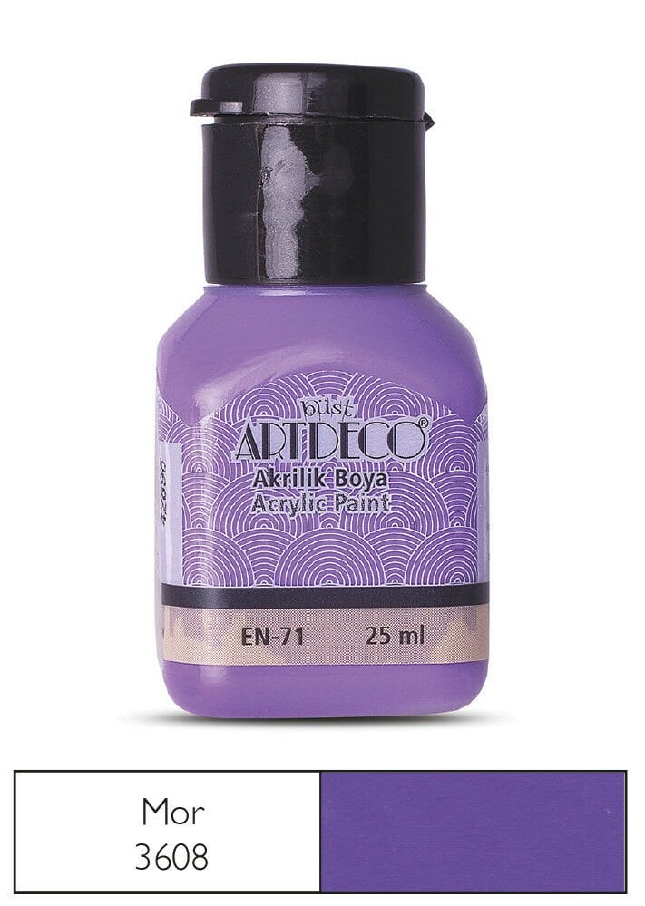 Artdeco Akrilik Boya 25ml Mor 3608