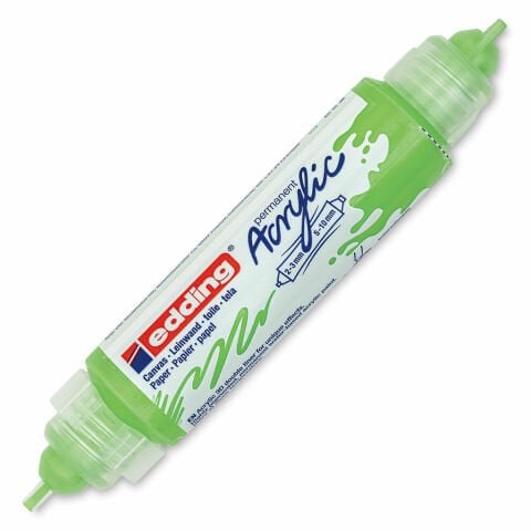 Edding 5400 Akrilik Markör Çift Taraflı Kesik Uç Pastel Yeşi̇l