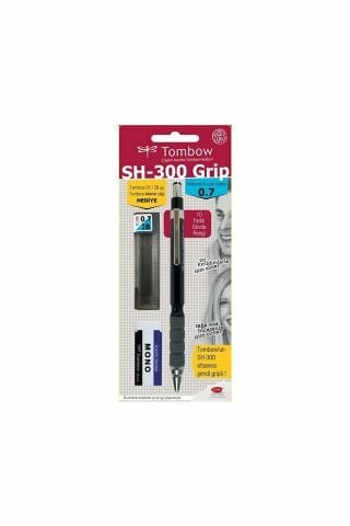 Tombow Siyah Grip Kalem 0.5mm Kalem Seti Silgi Hediyeli SH-300