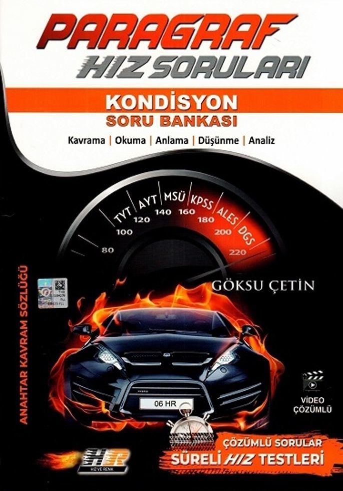 Hız ve Renk Yayınları TYT AYT Paragraf Hız Soruları Kondisyon Soru Bankası