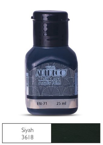 Artdeco Akrilik Boya 25ml Siyah 3618