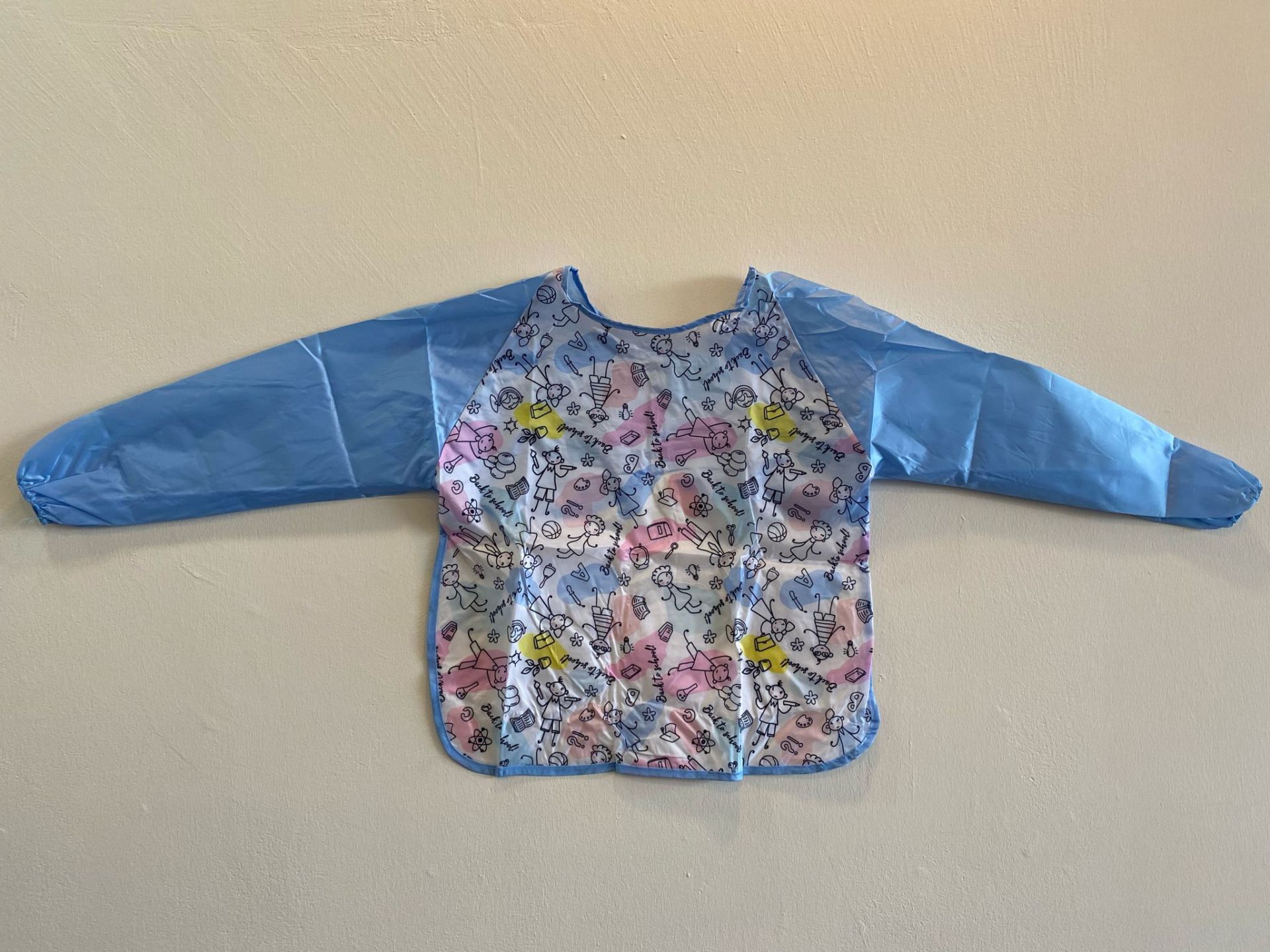 Nova Color Mavi Student School Desenli Large Boyama Önlüğü