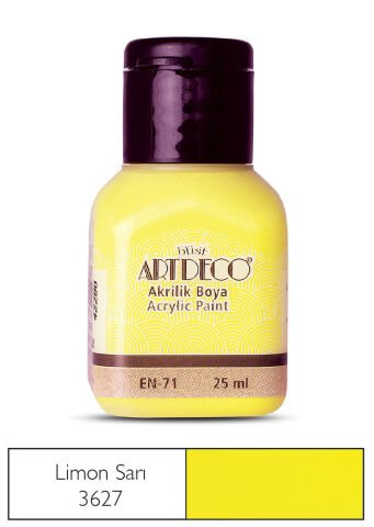 Artdeco Akrilik Boya 25ml Limon Sarı 3627