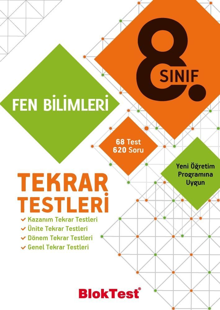 Bloktest Yayınları 8. Sınıf Fen Bilimleri Tekrar Testleri