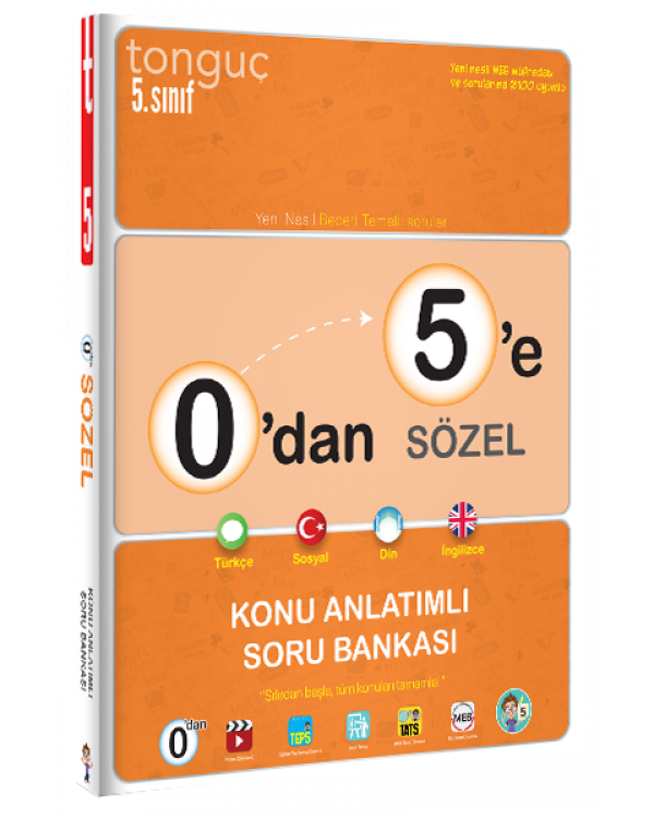 Tonguç Akademi 5. Sınıf 0'dan 5'e Sözel Konu Anlatımlı Soru Bankası