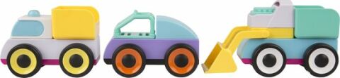 Playgro Build and Drive Mix 'N Match Araçlar 3Pk - İnşaat seti 3 araba