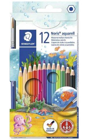 Staedtler Kuru Sulu Boya 12'li Noris Aquarell