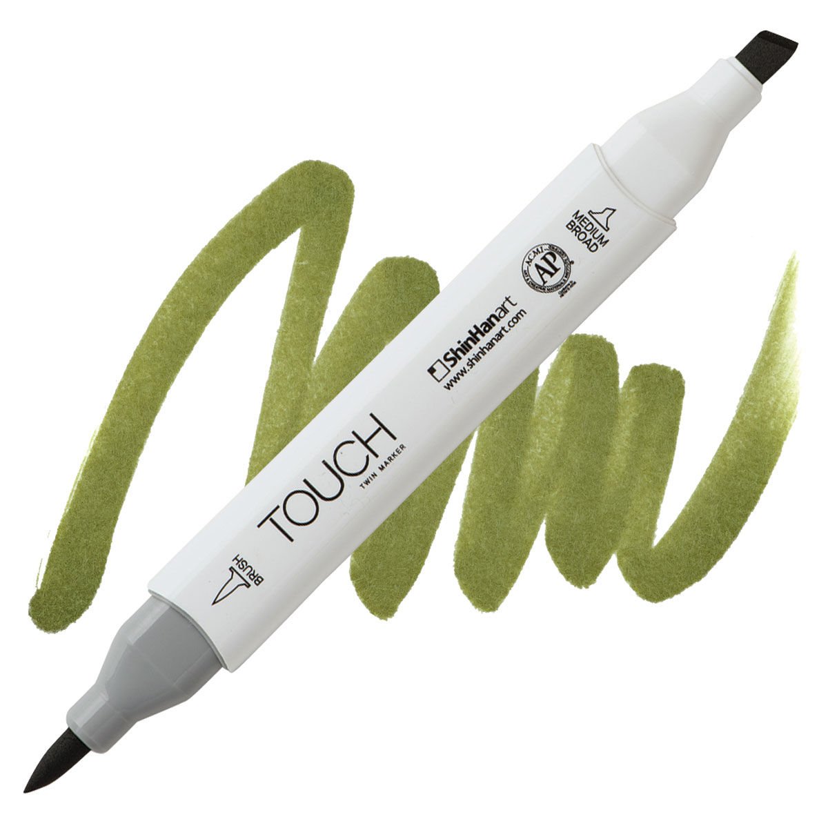Touch Twin Brush Marker - Bronze Green Y42