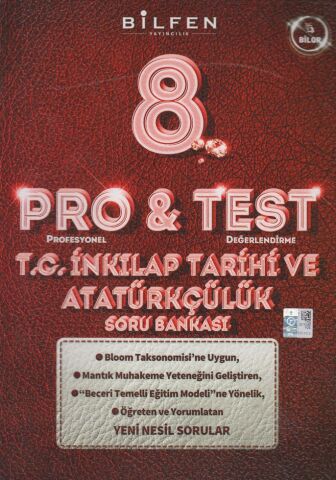 Bilfen Yayıncılık  8. Sınıf T.C. İnkılap Tarihi ve Atatürkçülük ProTest Soru Bankası