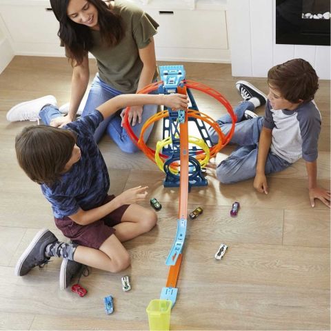 Hot Wheels Track Builder Üçlü Çember Aksiyonu Seti GLC96