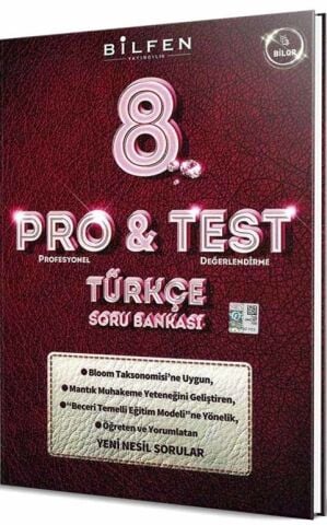Bilfen Yayıncılık  8. Sınıf Türkçe ProTest Soru Bankası