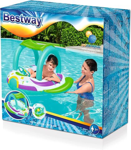 Bestway Gölgelikli Bebek Bot 42'' x 44''/1.07m x 1.12m