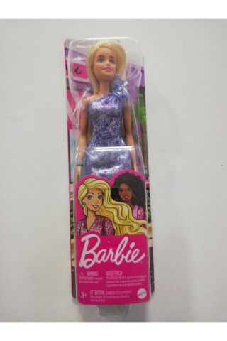 Pırıltı Barbie Bebekler T7580-GRB32 mavi