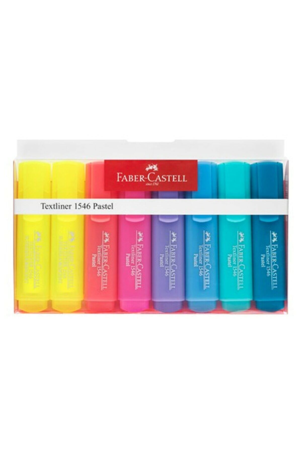Faber-castell Textliner 8'li Pastel Fosforlu Kalem 1546