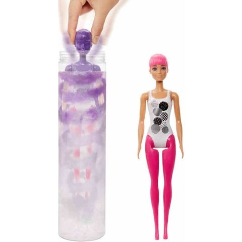 Barbie Color Reveal Renk Değiştiren Renk Bloklu Barbie Bebekler Seri 2 GWC56