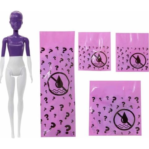 Barbie Color Reveal Renk Değiştiren Renk Bloklu Barbie Bebekler Seri 2 GWC56