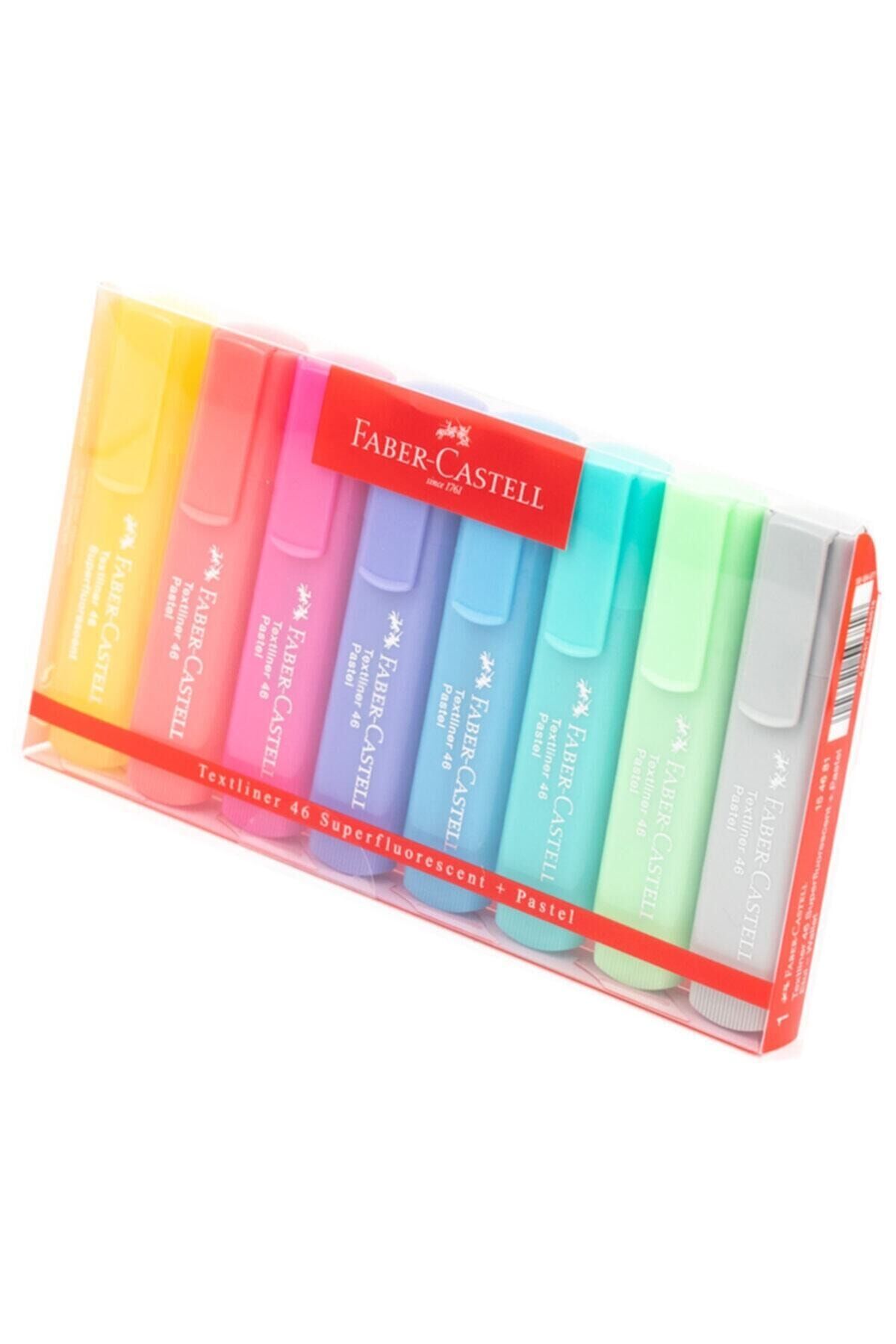 Pastel Blisterli Set Fosforlu Kalem 8'li
