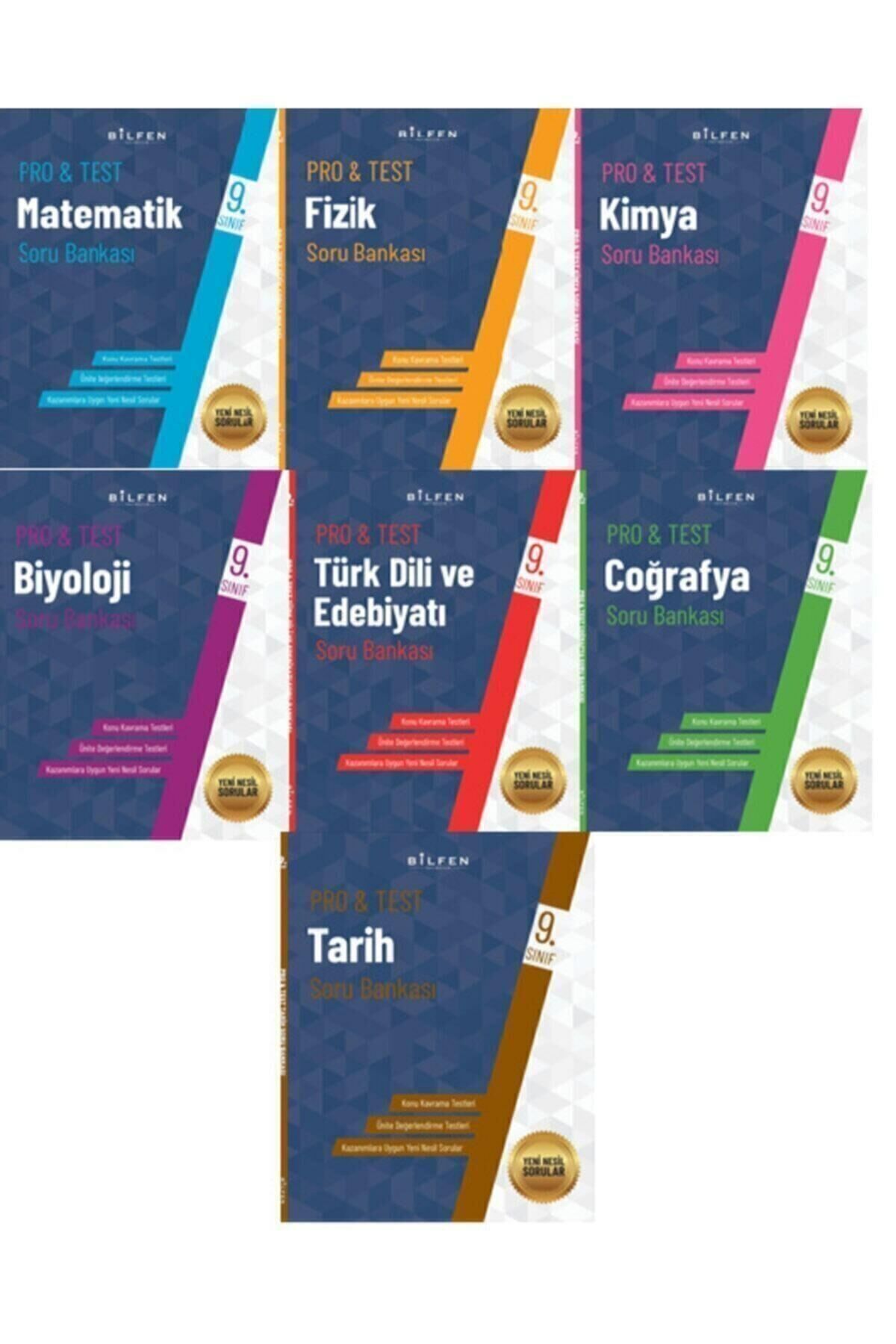 Pro Test 9. Sınıf Tüm Dersler Soru Bankası Seti Bilfen Yayınları