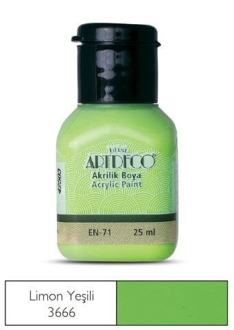 Artdeco Akrilik Boya 25ml Limon Yeşili 3666