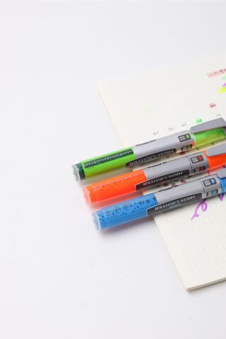 Serve Likit Fosforlu Kalem - Fosforlu Renkler - 6lı Set