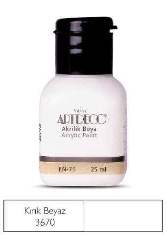 Artdeco Akrilik Boya 25ml Kırık Beyaz 3670