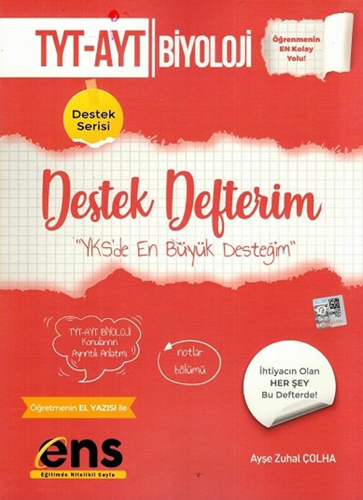 ENS Yayıncılık TYT AYT Biyoloji Destek Defterim