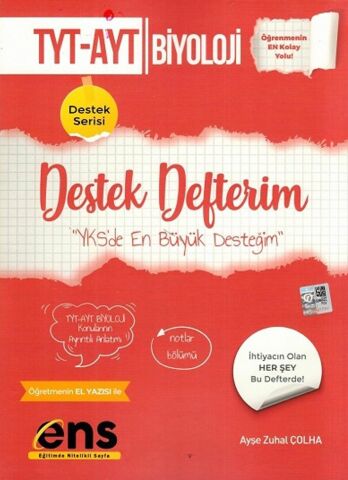 ENS Yayıncılık TYT AYT Biyoloji Destek Defterim