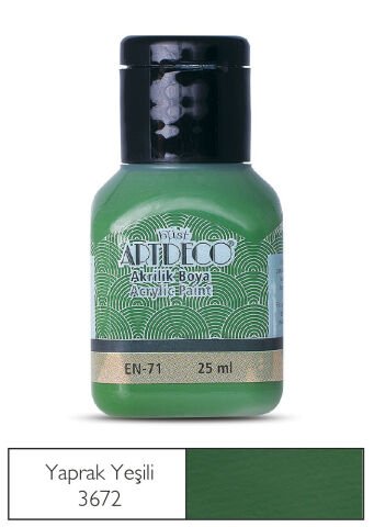Artdeco Akrilik Boya 25ml Yaprak Yeşili 3672