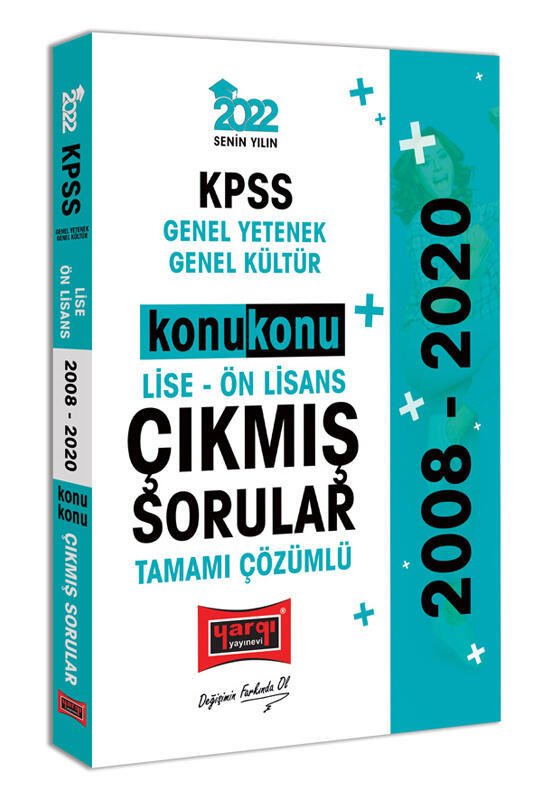 Yargı Yayınevi 2022 KPSS GY GK Lise Ön Lisans Konu Konu Tamamı Çözümlü Çıkmış Sorular